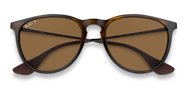 Ray-Ban RB4171 Erika Brown w/Tortoise Prescription Sunglasses - 50