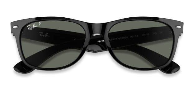Ray-Ban 2132 Wayfarer Shiny Black Prescription Sunglasses - 50