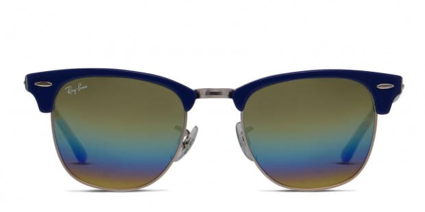 Ray Ban RB3016 Clubmaster Blue w Olive Sunglasses