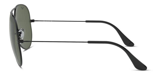 Ray-Ban 3026 Aviator Large Metal Black Prescription Sunglasses