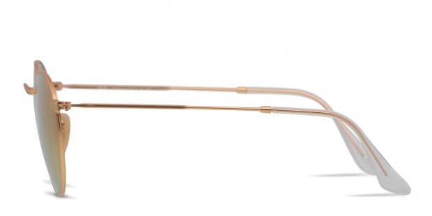 Ray-Ban RB3447 Round Metal Gold/Pink Sunglasses