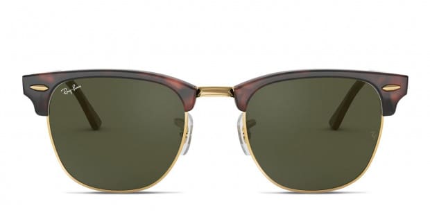 Ray Ban RB3016 Clubmaster Tortoise Gold Prescription Sunglasses 50 Off Lenses