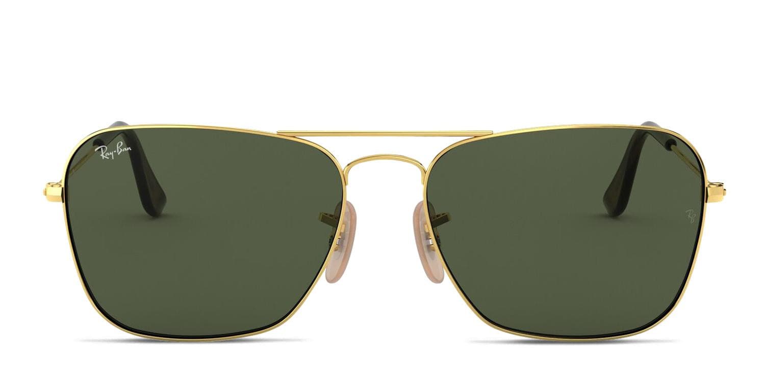 827★Ray-Ban RB3136 CARAVAN サングラス レイバン Ray-Ban Caravan RB3136 Gold, Green, Tortoise Prescription