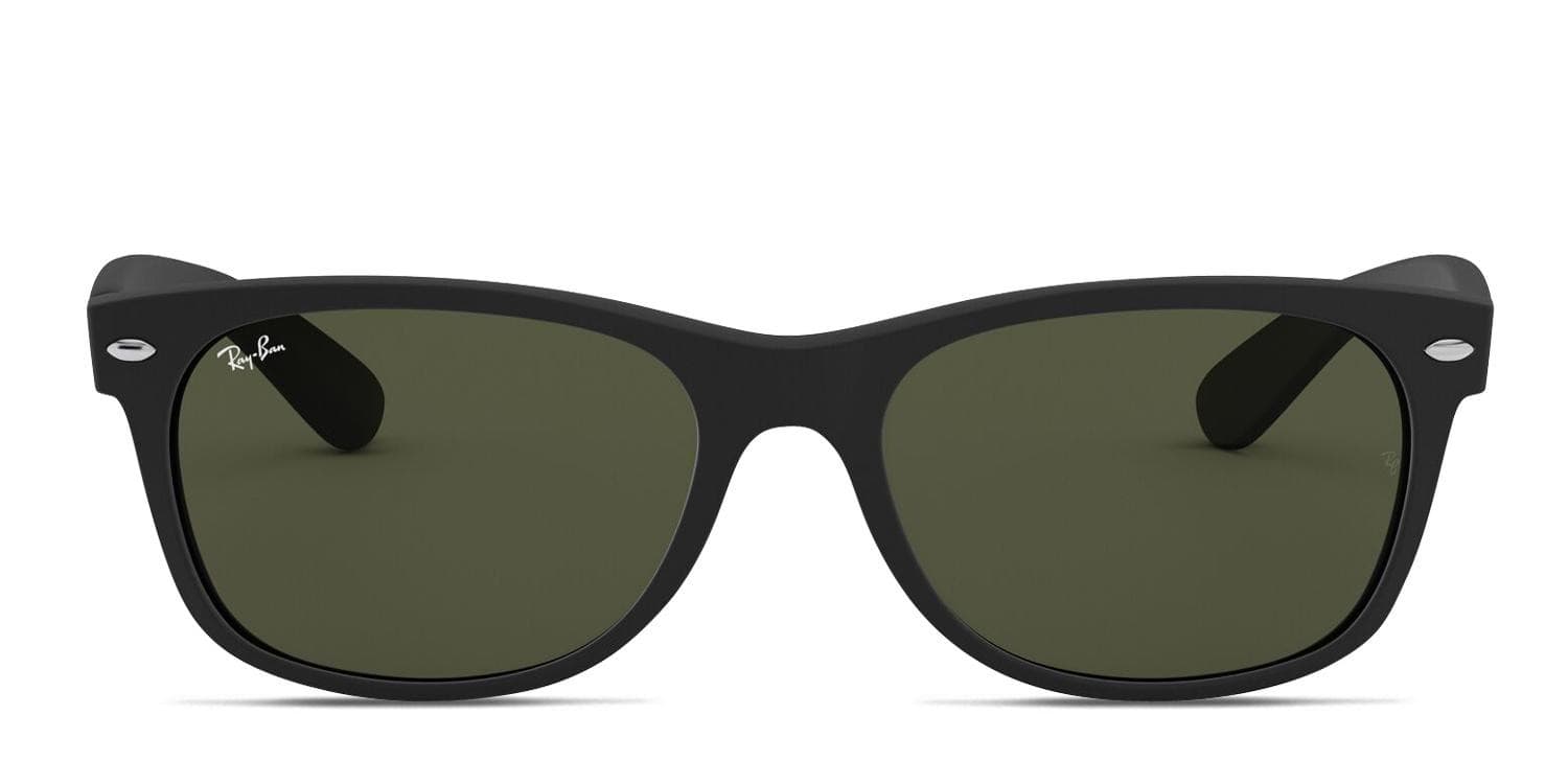 Ray-Ban 2132 New Wayfarer Black Prescription Sunglasses - 50% Off