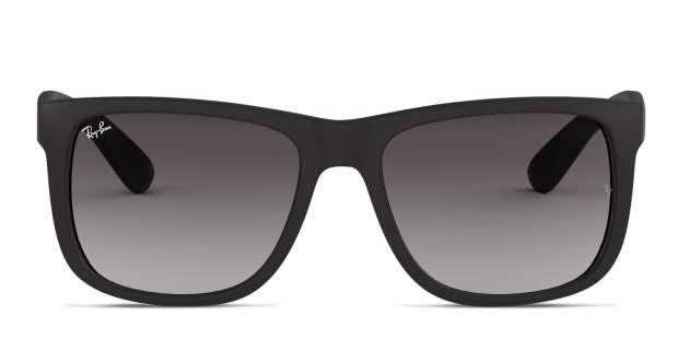 【試着のみ】Ray-Ban サングラスRB4165-F JUSTINケース付き Ray-Ban 4165 Justin Black Prescription Sunglasses - 50% Off Lenses