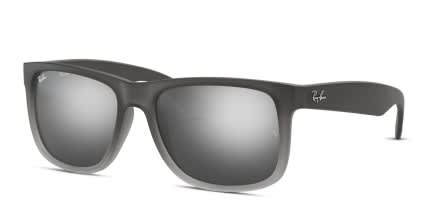 Ray-Ban 4165 Justin Gray, Silver glasses - Gray / Silver - Angle View