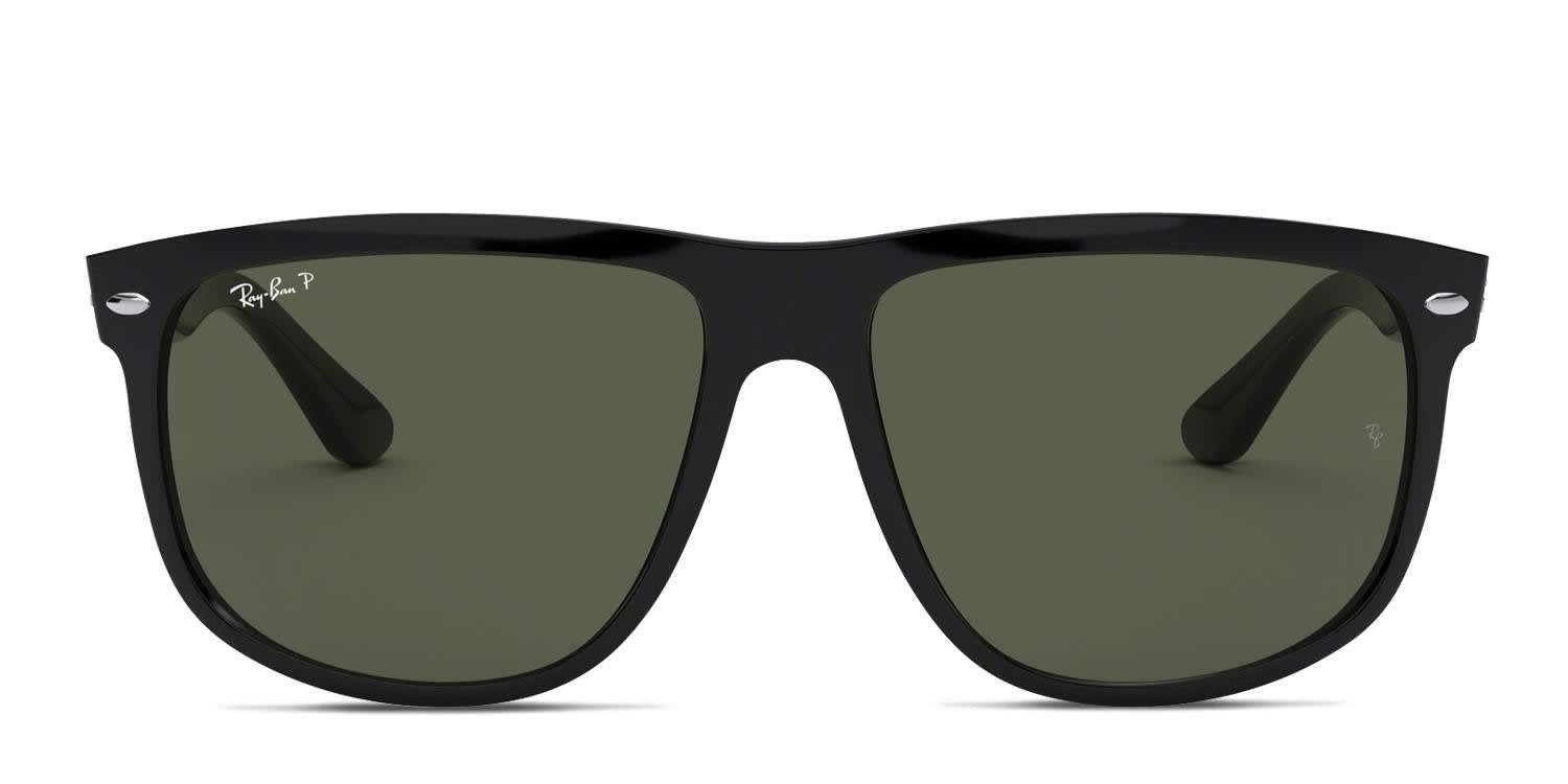 Ray-Ban RB4147 Boyfriend Black, Green glasses - Black / Green - Frontal View