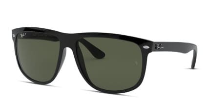 Ray-Ban RB4147 Boyfriend Black, Green glasses - Black / Green - Angle View
