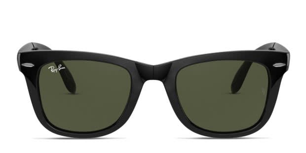 Ray-Ban 4105 Foldable Wayfarer Black Prescription Sunglasses - 50