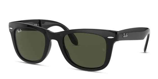 Ray-Ban 4105 Foldable Wayfarer Black Prescription Sunglasses - 50