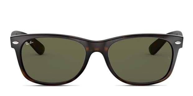 Ray-Ban 2132 New Wayfarer Brown, Tortoise, Green Prescription
