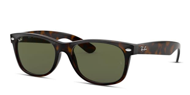 Ray-Ban 2132 New Wayfarer Brown, Tortoise, Green Prescription