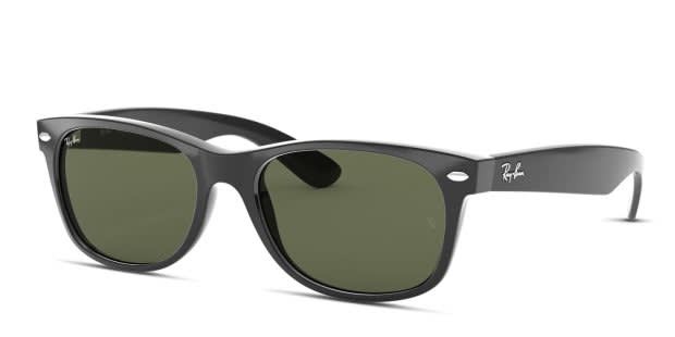 ジ*ン様 Ray-Ban WAYFARERグリーンレンズ Ray-Ban 2132 New Wayfarer Shiny Black, Green Prescription
