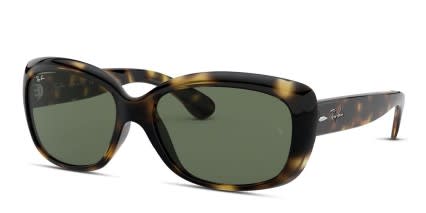 Ray-Ban 4101 Jackie Ohh Tortoise, Green glasses - Tortoise / Green - Angle View