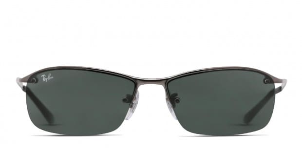 NEW* Ray Ban Gunmetal & Black w POLARIZED Grey Blue Lens Sunglass