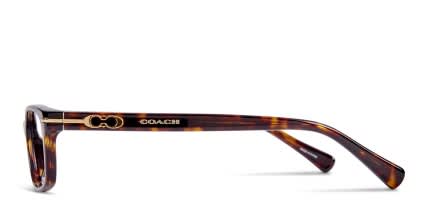 Coach HC6054 Elise Tortoise glasses - Tortoise - Side View