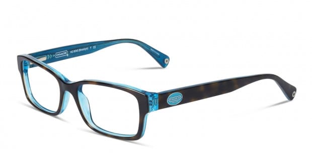 Coach HC6040 Brooklyn Tortoise Blue Eyeglasses Includes FREE Rx Lenses