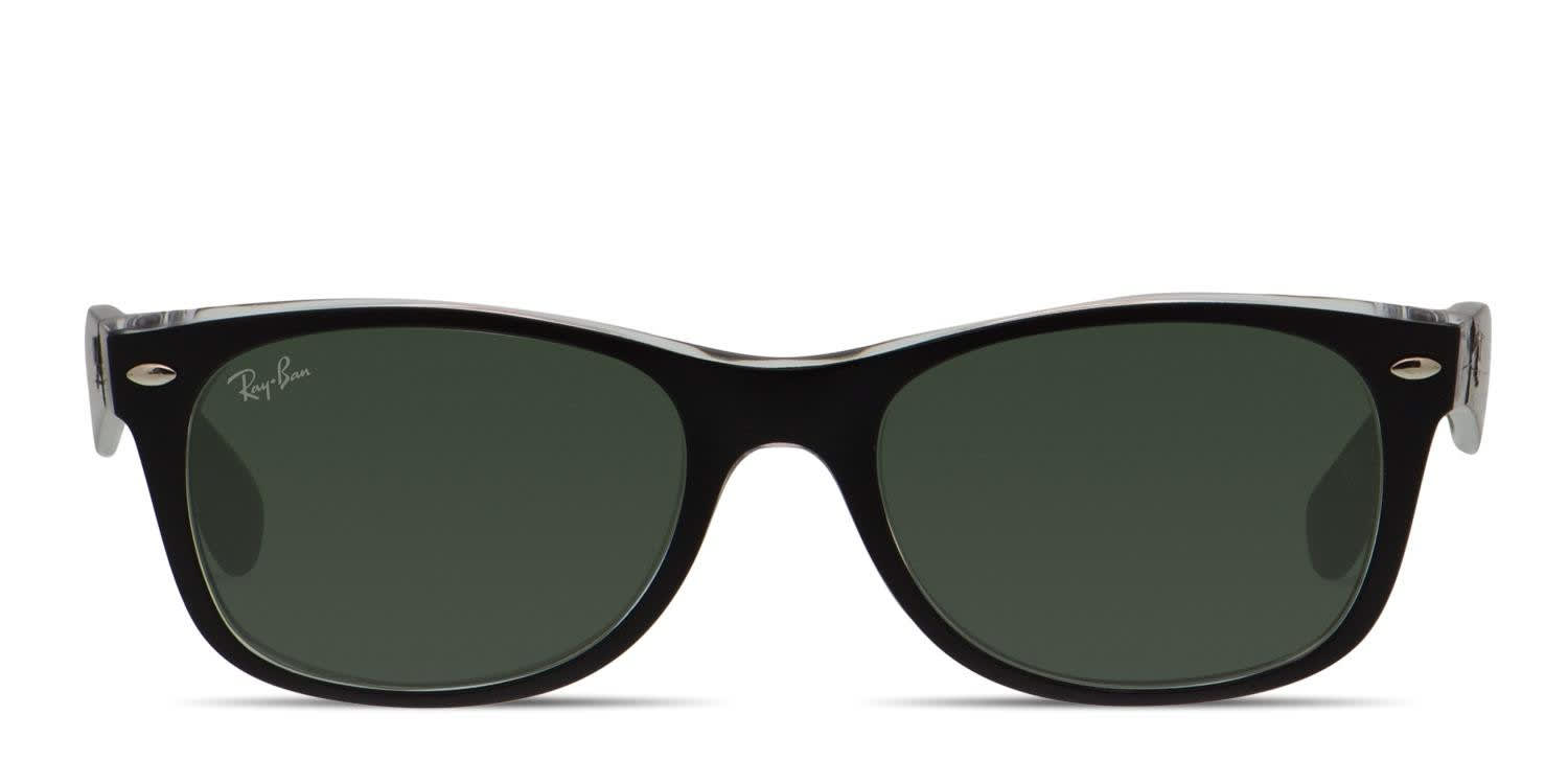 Ray-Ban 2132 New Wayfarer Black, Clear Prescription Sunglasses