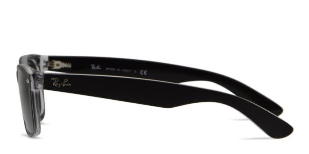 Ray-Ban 2132 New Wayfarer Black, Clear Prescription Sunglasses
