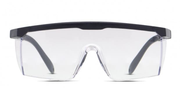 Eye Guard Anti Fog Protective Glasses Black Clear Eyeglasses