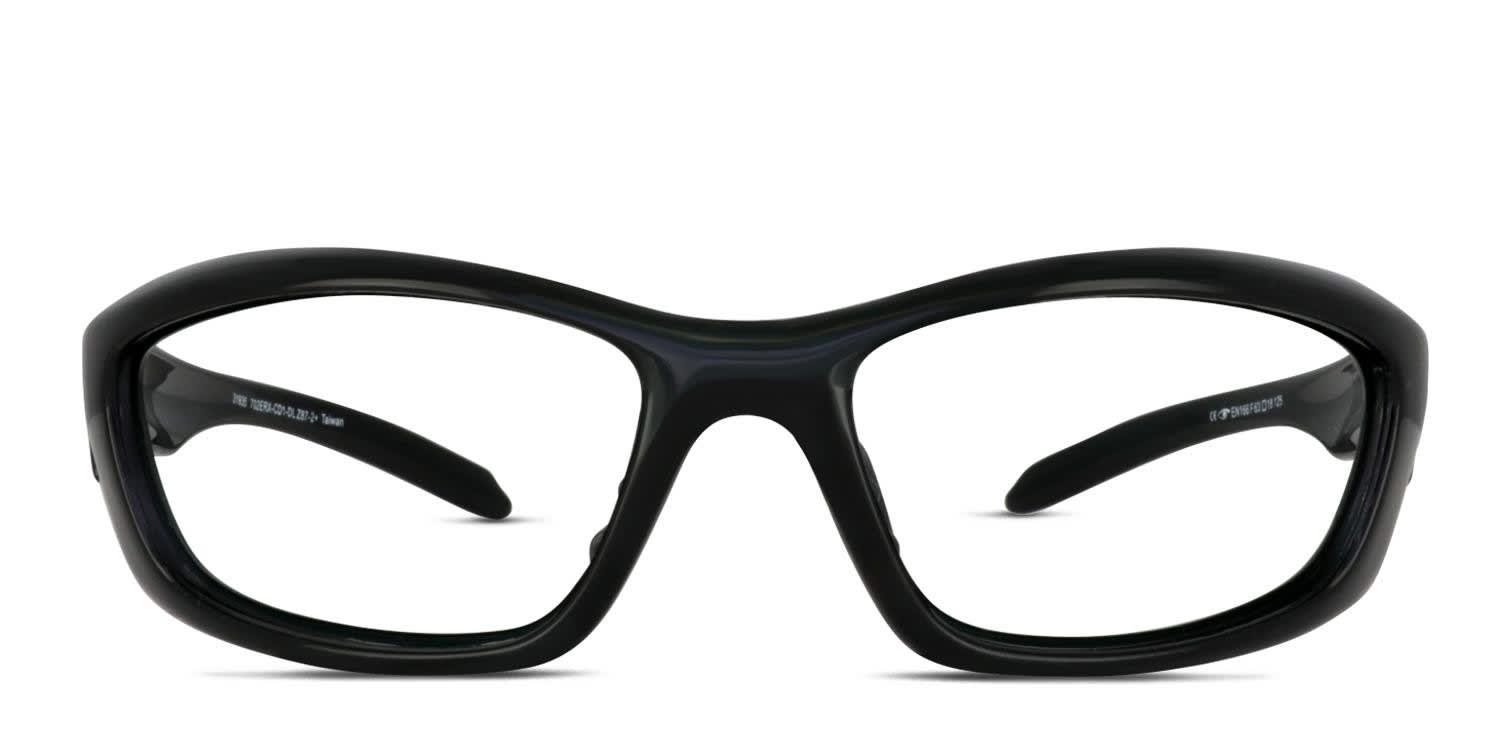 Eyres 702E Razor Evo Black glasses - Black - Frontal View
