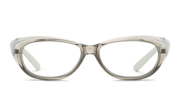 Eyres 605 Blockbusta Gray, Clear Prescription Eyeglasses