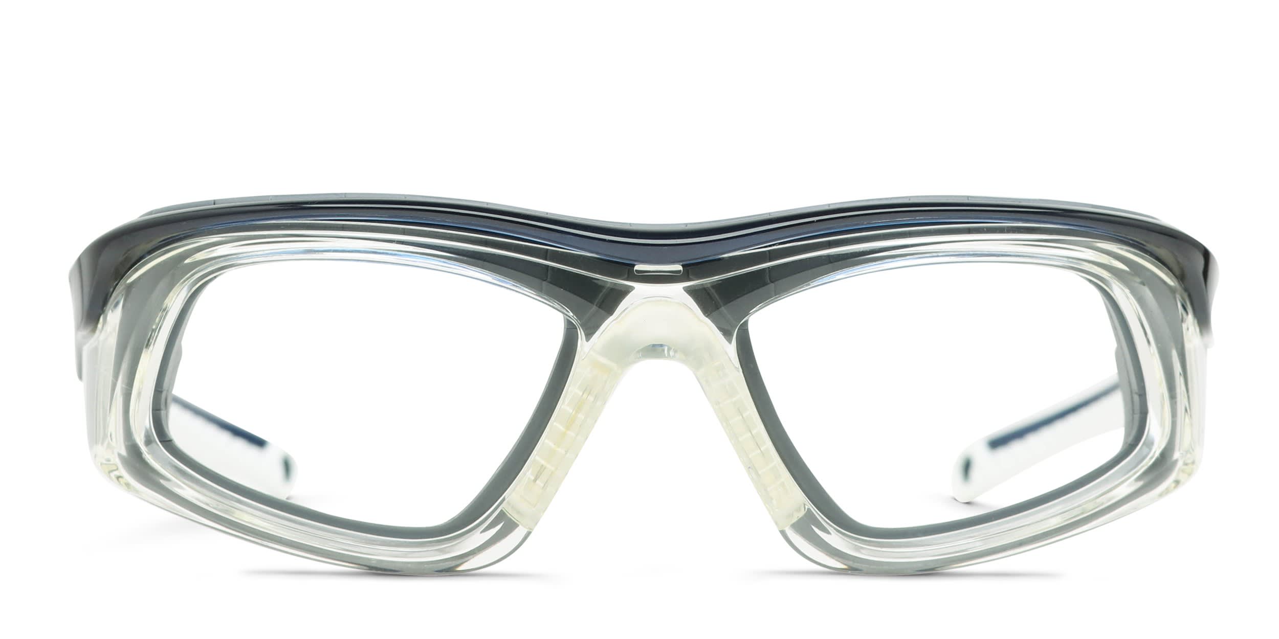 Eyres Intent Clear, Blue Prescription Eyeglasses