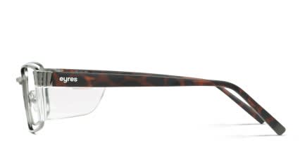 Eyres Classique Gunmetal glasses - Gunmetal - Side View