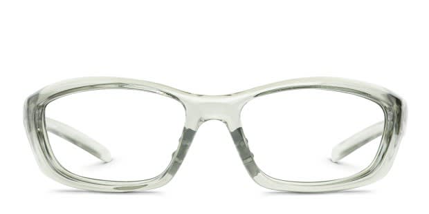 Eyres 702E Razor Clear, Gray Prescription Eyeglasses