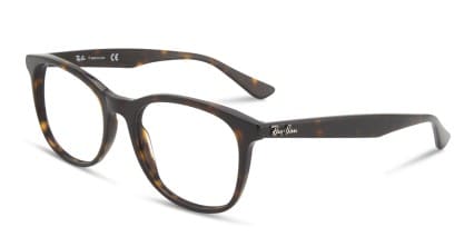 Ray-Ban 5356 Brown, Tortoise glasses - Brown / Tortoise - Angle View