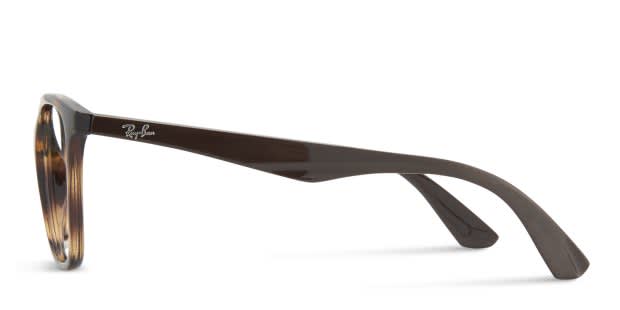 Ray-Ban RX7066 Tortoise/Brown Eyeglasses | Includes FREE Rx Lenses