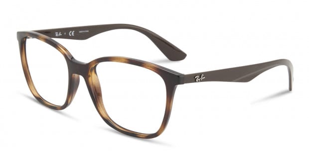 Ray Ban RX7066 Tortoise Brown Eyeglasses Includes FREE Rx Lenses