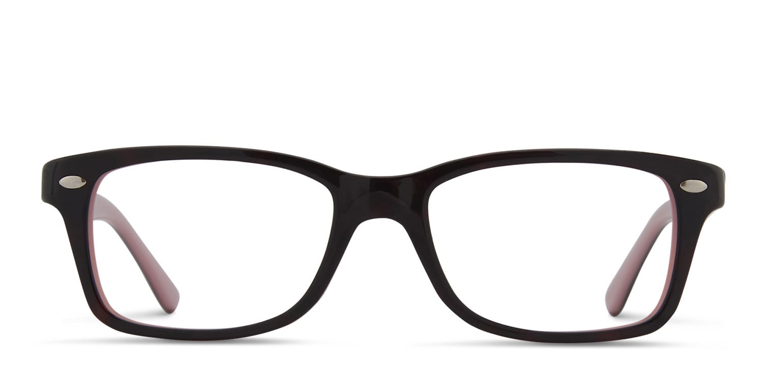 Ray-Ban RY1531 Kids Black, Pink glasses - Black / Pink - Frontal View