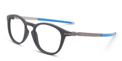 Oakley Pitchman R Gray w/Blue NA glasses - Brown - Angle View