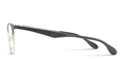 Ray-Ban RB6346 Black w/Silver glasses - Black / Silver - Side View