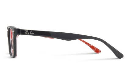 Ray-Ban RX5228 Black, Red glasses - Black / Red - Side View