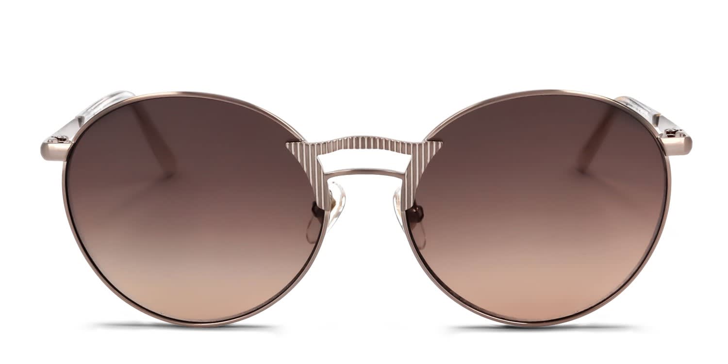 Sandro SD8010 Gold glasses - Gold / Brown - Frontal View