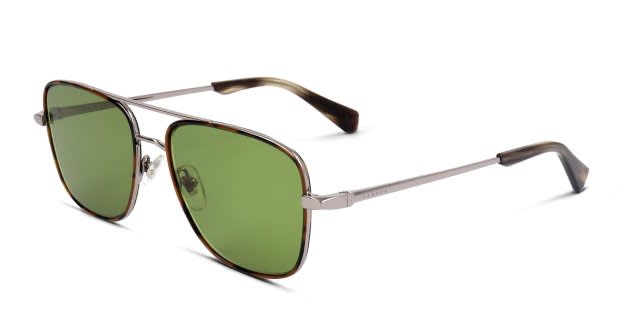 Sandro SD7001 gunmetal frame with green lenses. Lenses provide 100