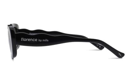 Florence by Mills 5011 Shiny Black glasses - Shiny Black - Side View