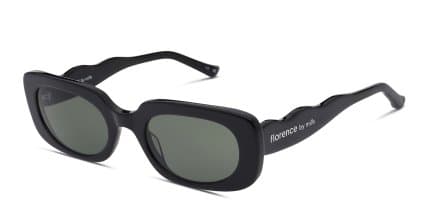 Florence by Mills 5011 Shiny Black glasses - Shiny Black - Angle View