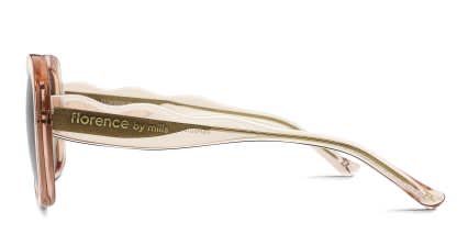 Florence by Mills 5013 Beige, Clear glasses - Beige / Clear - Side View