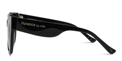 Florence by Mills 5003 Shiny Black glasses - Shiny Black - Side View