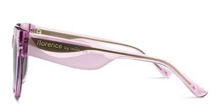 Florence by Mills 5003 Pink, Clear glasses - Pink / Clear - Side View