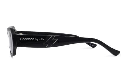 Florence by Mills 5028 Shiny Black glasses - Shiny Black - Side View