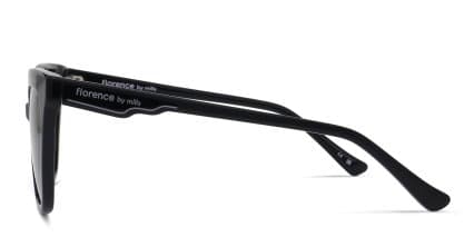 Florence by Mills 5019 Shiny Black glasses - Shiny Black - Side View