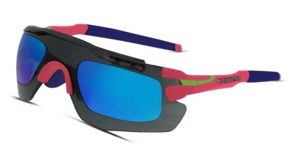 Progear Sprinter S-1284 Gray, Clear, Pink, Blue glasses - Gray / Clear / Pink / Blue - Angle View