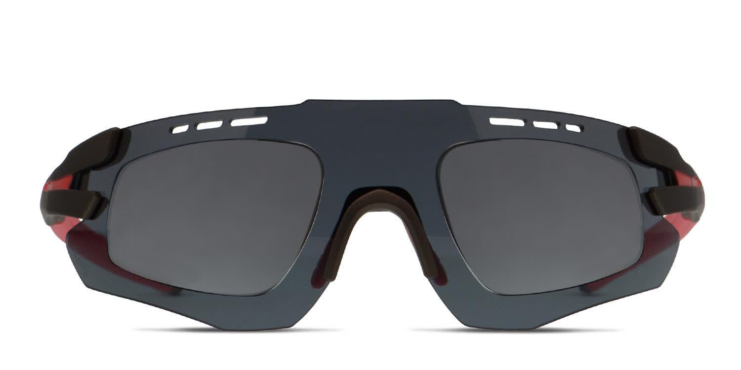 Progear Sprinter S-1284 Gray, Clear, Gunmetal, Red glasses - Gray / Clear / Gunmetal / Red - Frontal View