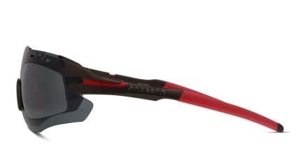 Progear Sprinter S-1284 Gray, Clear, Gunmetal, Red glasses - Gray / Clear / Gunmetal / Red - Side View