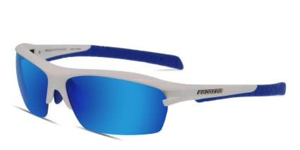 Progear Racer S-1283 White, Blue glasses - White / Blue - Angle View