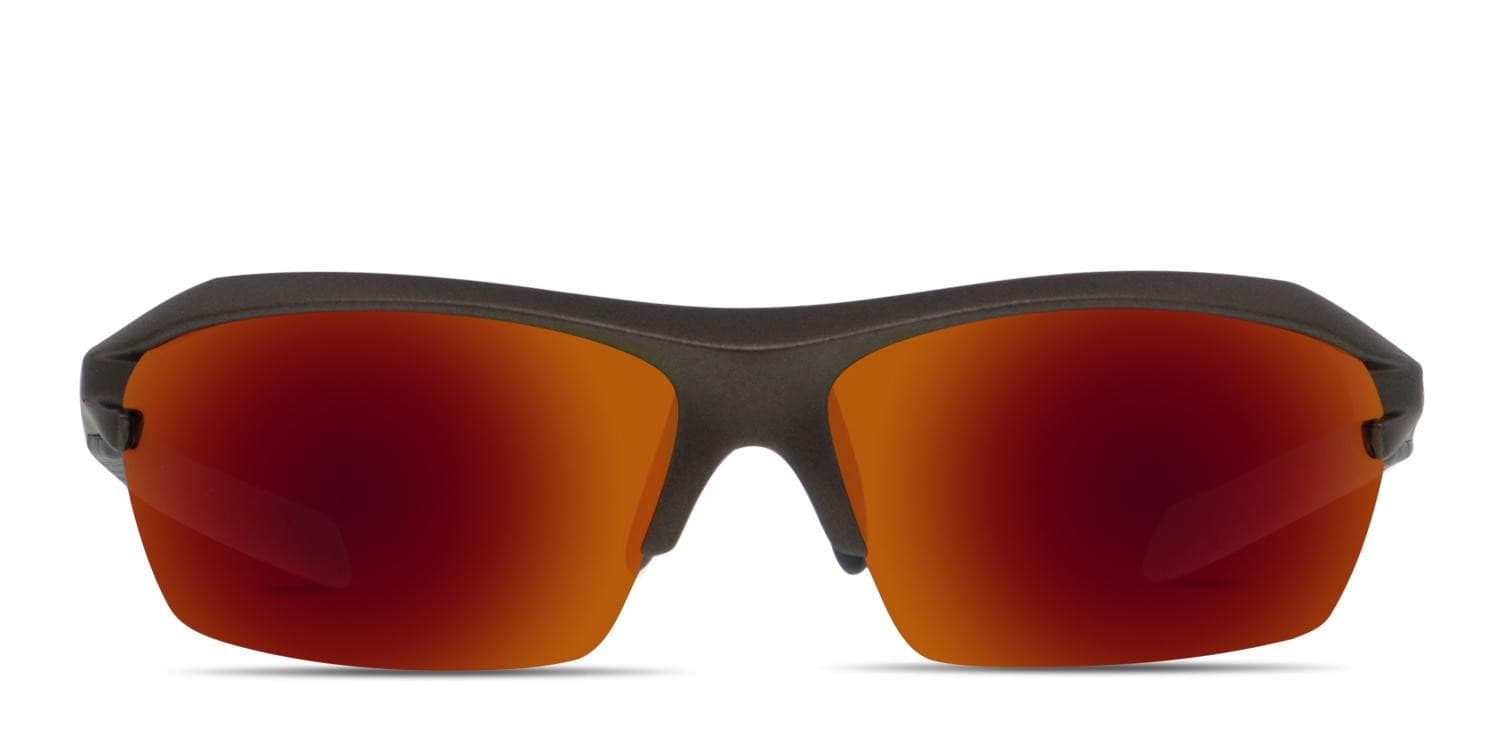 Progear Racer S-1283 Gunmetal, Gray, Red glasses - Gunmetal / Gray / Red - Frontal View